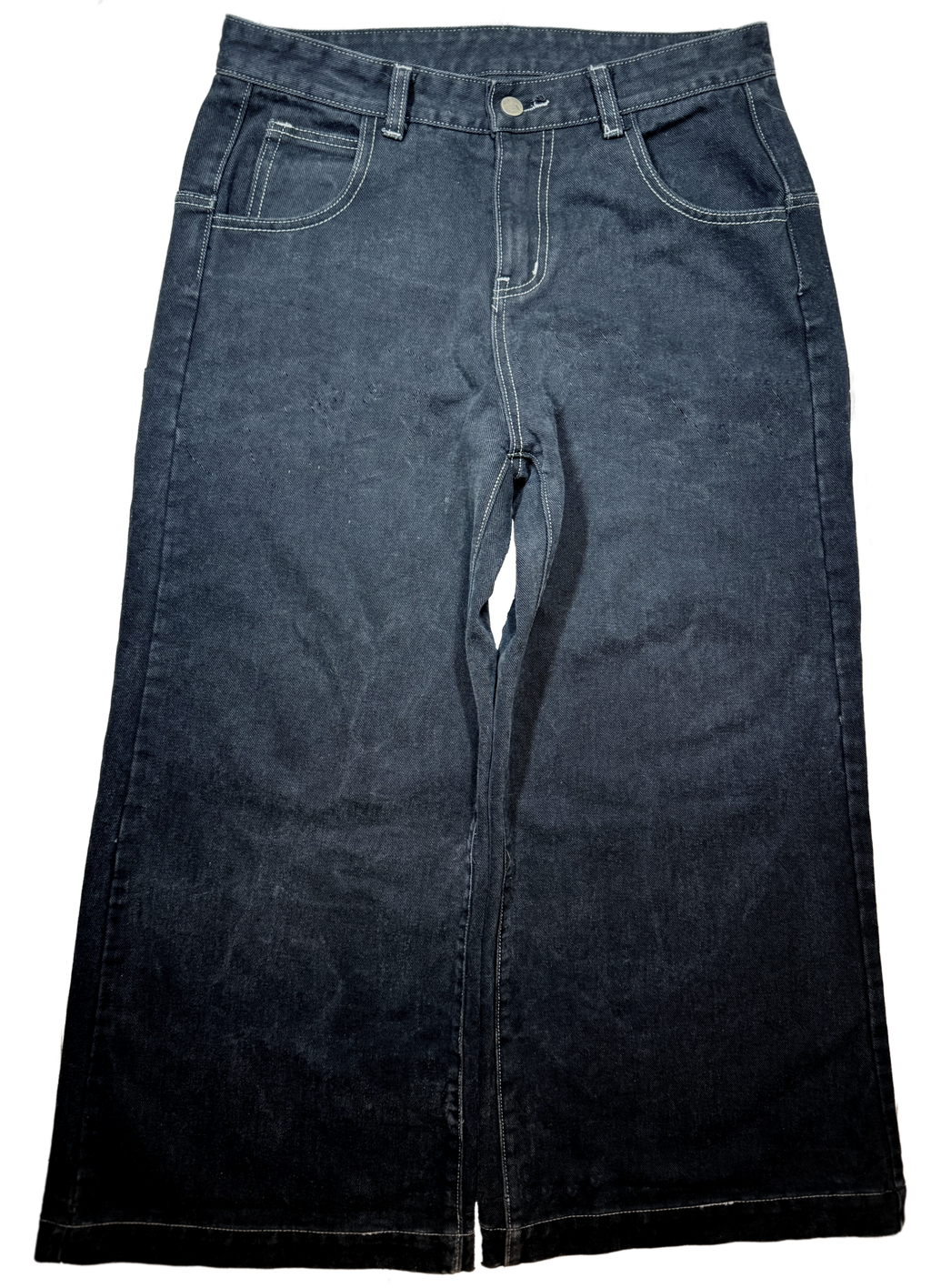 Black non embroidery jeans 32” opening