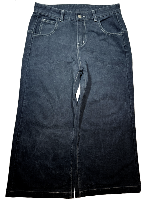 Black non embroidery jeans 32” opening